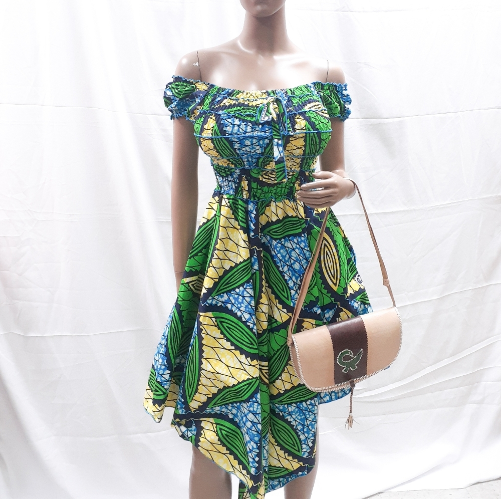Ankara african print dress for women